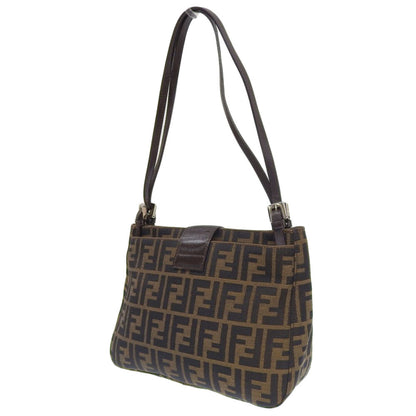 Fendi Brown Canvas Zucchino