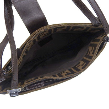 Fendi Brown Canvas Zucchino
