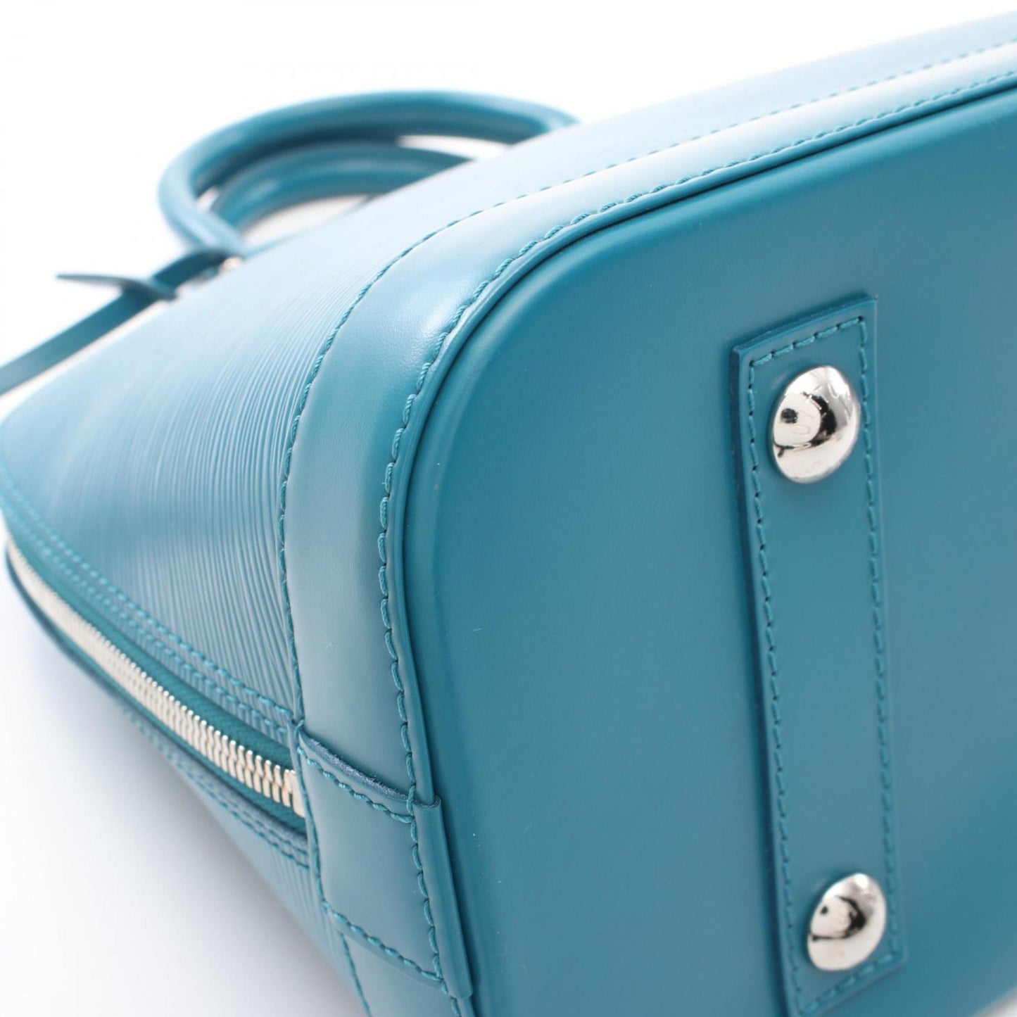 Louis Vuitton Blue Leather Alma