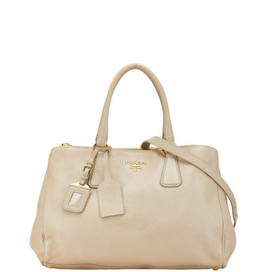 Prada Brown Leather Vitello