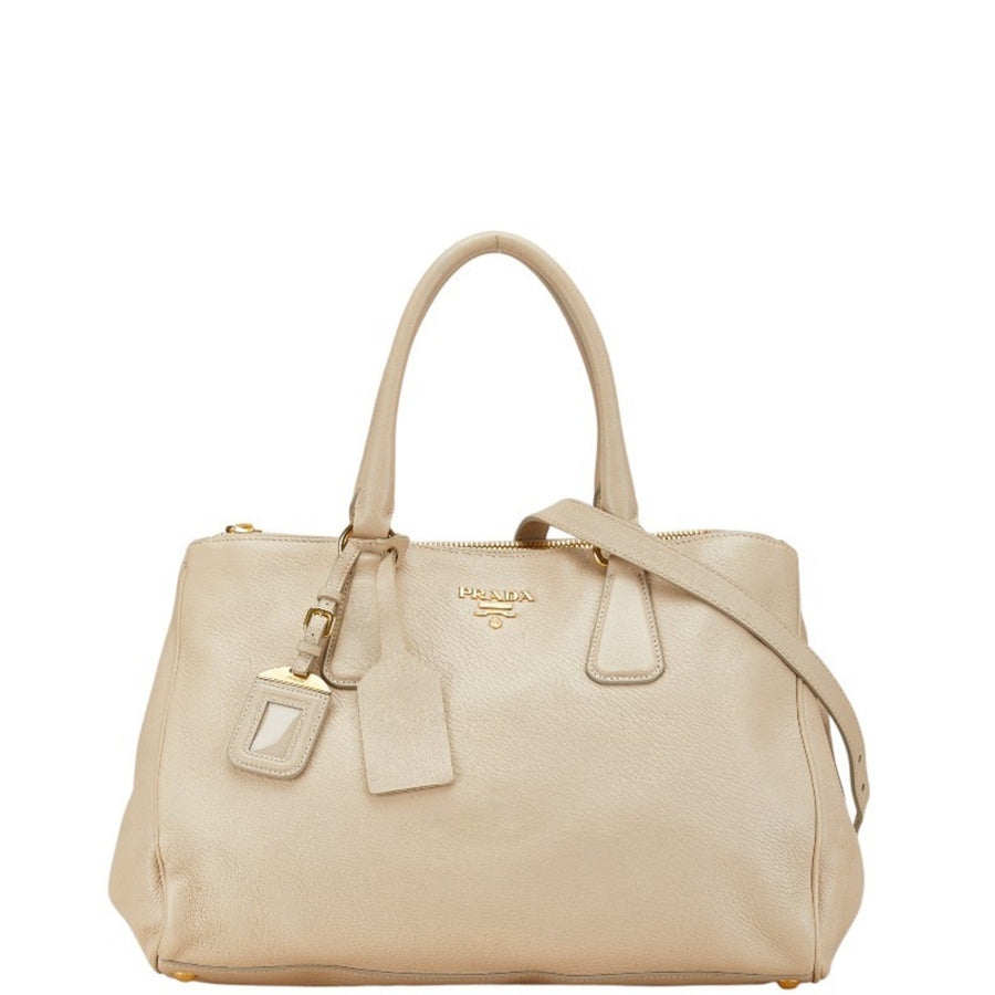 Prada Brown Leather Vitello