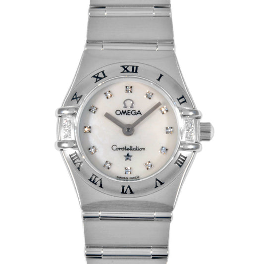 Omega White Steel Constellation