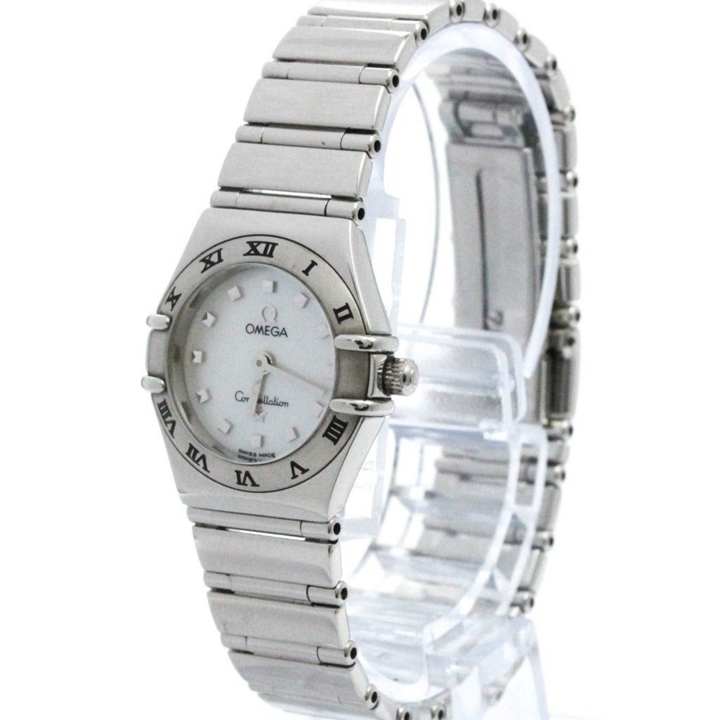 Omega White Steel Constellation