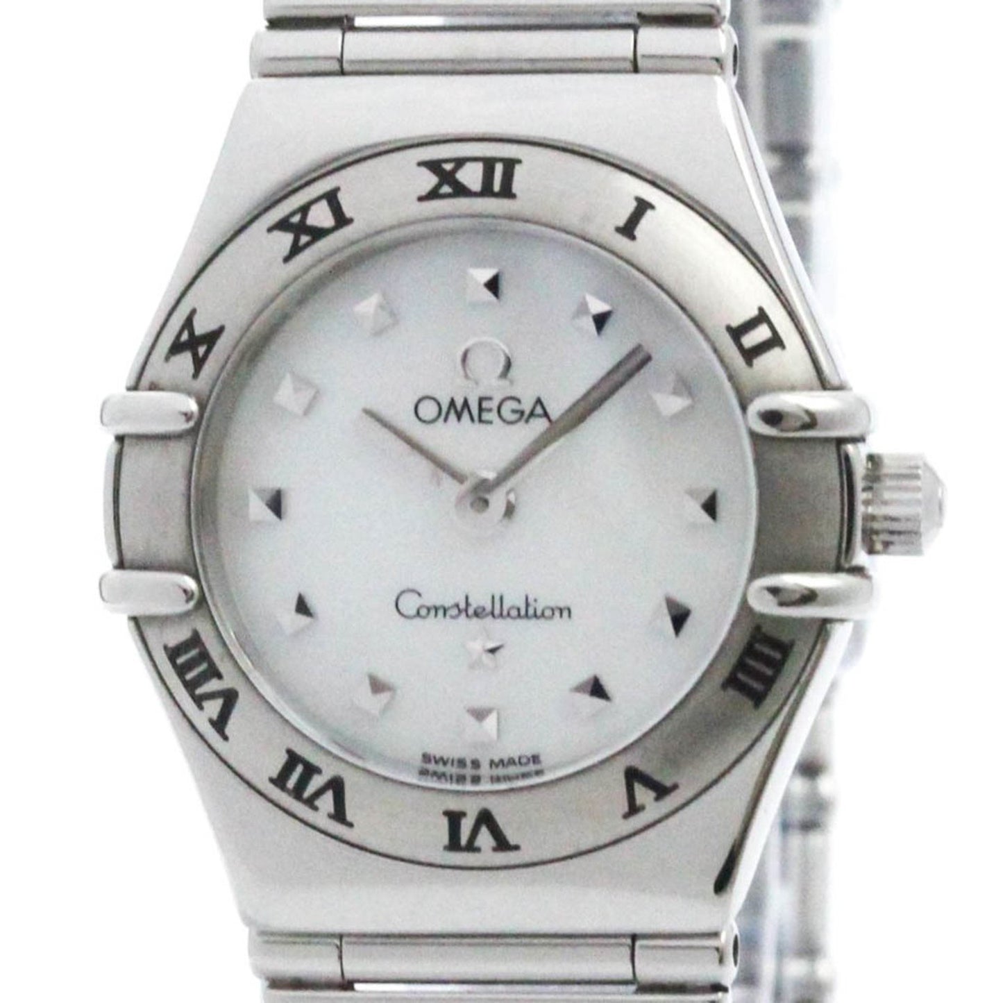 Omega White Steel Constellation