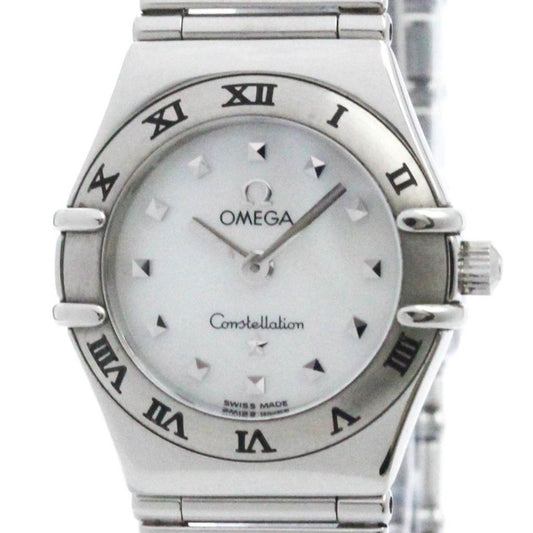 Omega White Steel Constellation