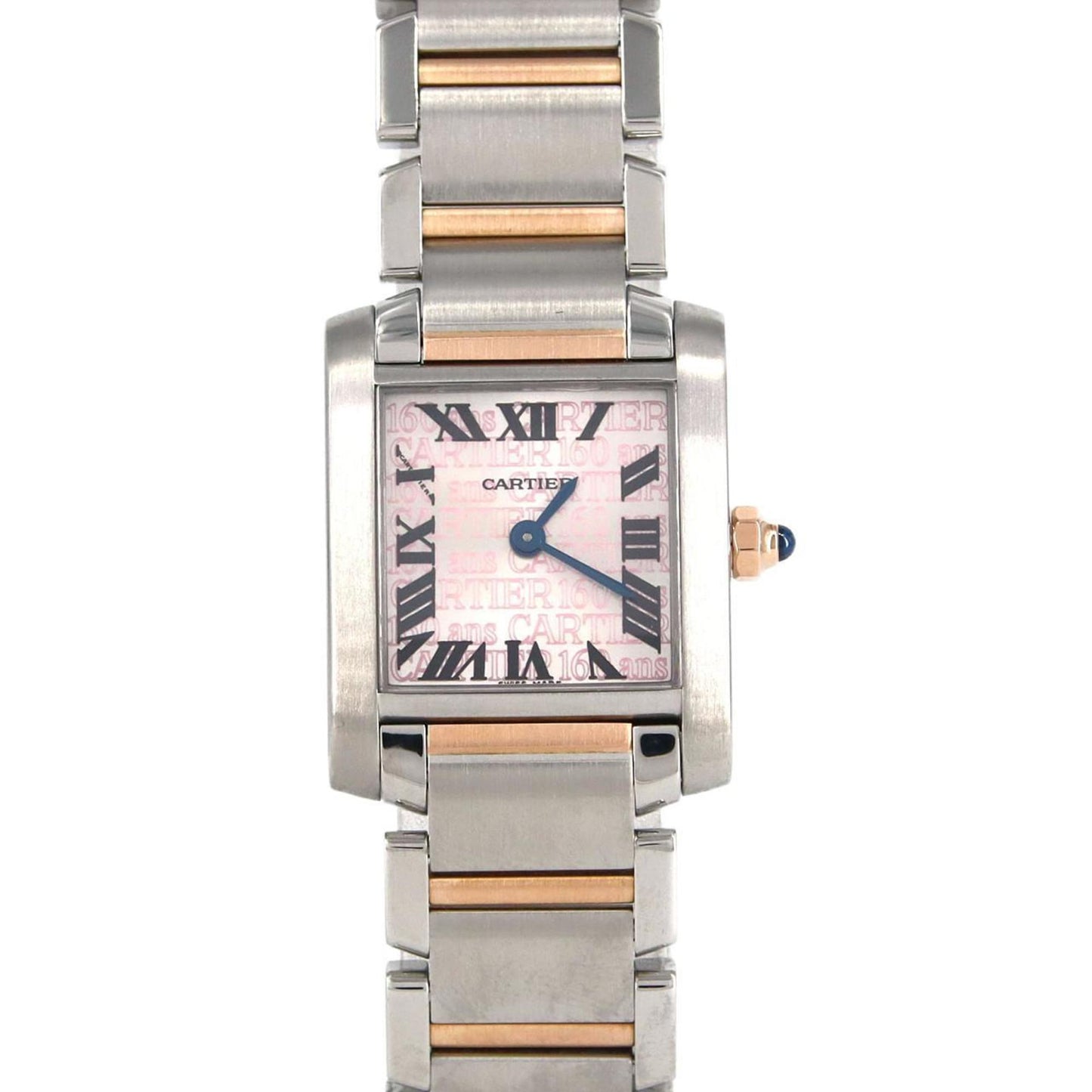 Cartier Pink Gold And Steel Tank Francaise