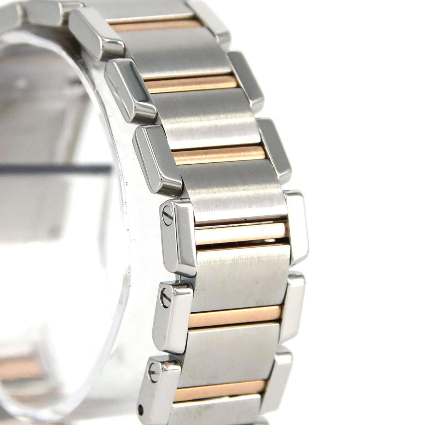 Cartier Pink Gold And Steel Tank Francaise