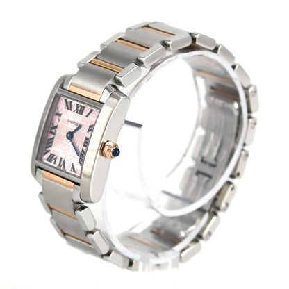 Cartier Pink Gold And Steel Tank Francaise