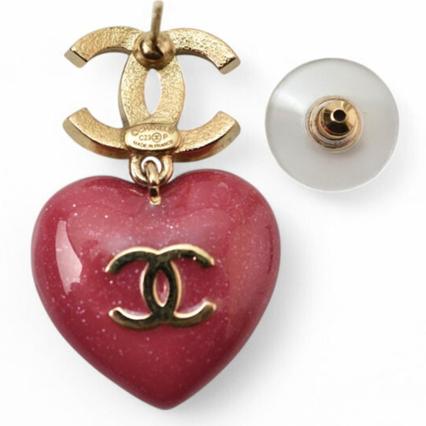 Chanel Gold Gold Plated Coco Mark