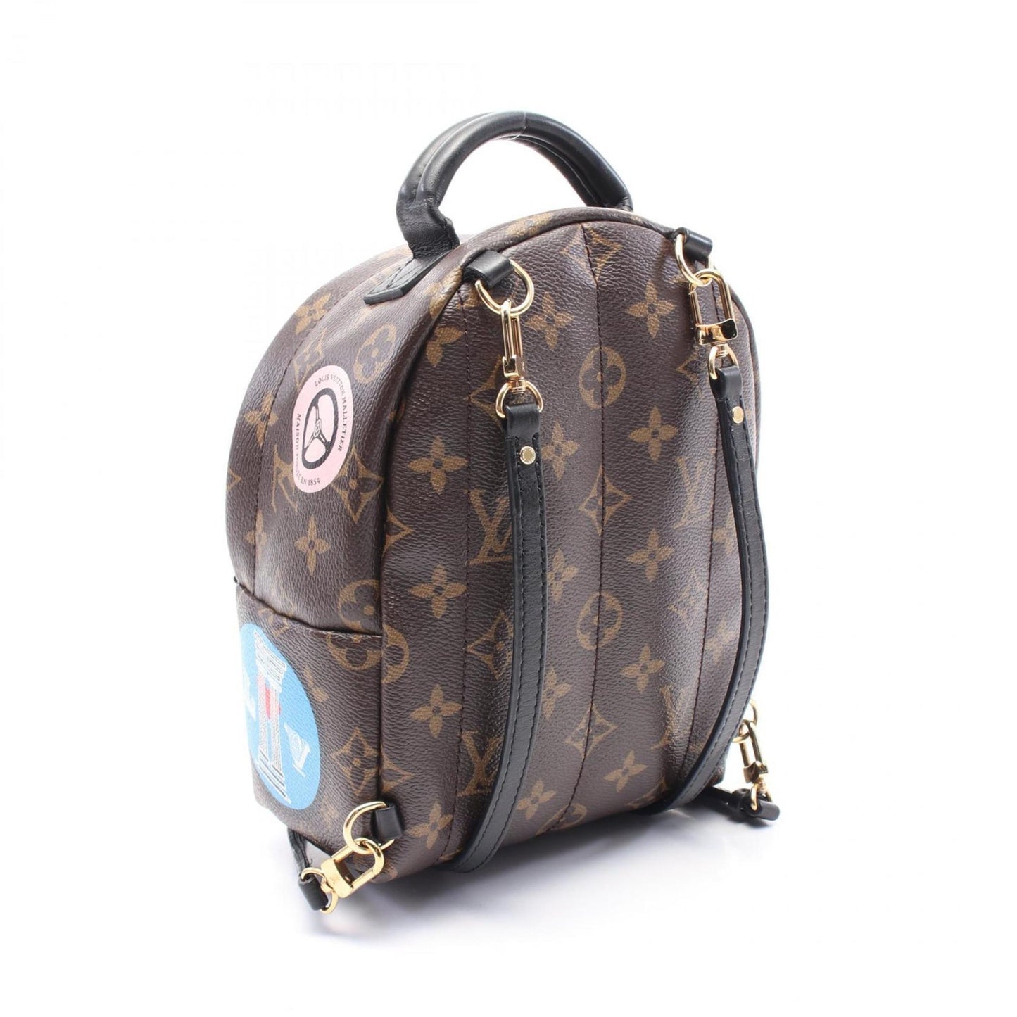 Louis Vuitton Black Canvas Palm Springs Mini