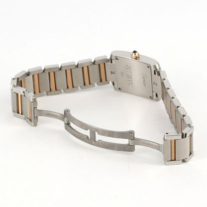 Cartier Pink Gold And Steel Tank Française