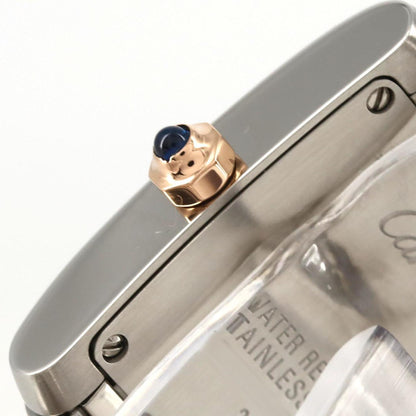 Cartier Pink Gold And Steel Tank Française