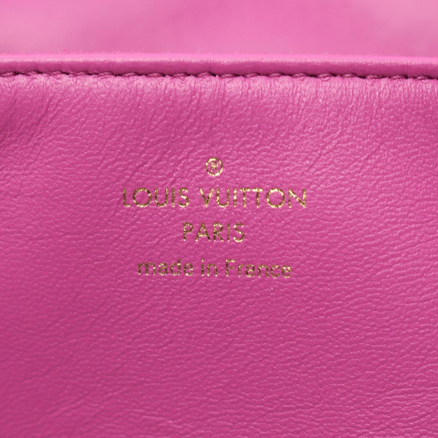 Louis Vuitton Pink Leather Coussin