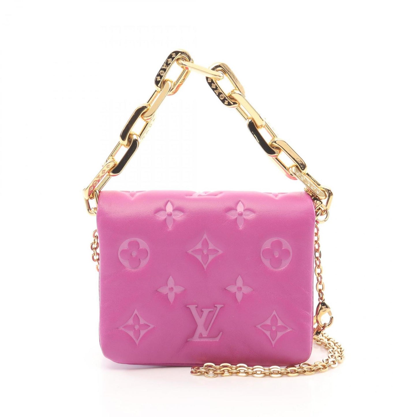 Louis Vuitton Pink Leather Coussin