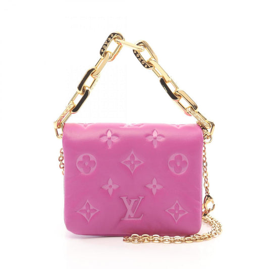Louis Vuitton Pink Leather Coussin
