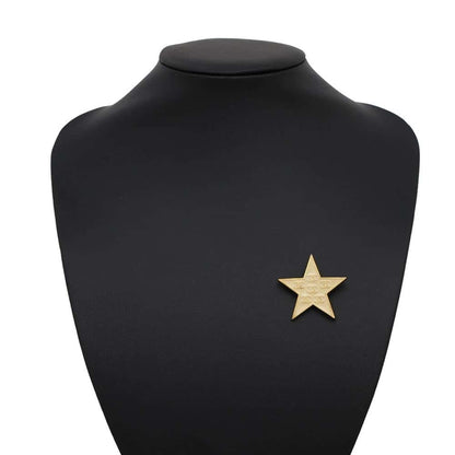 Chanel Brown Metal Coco Mark