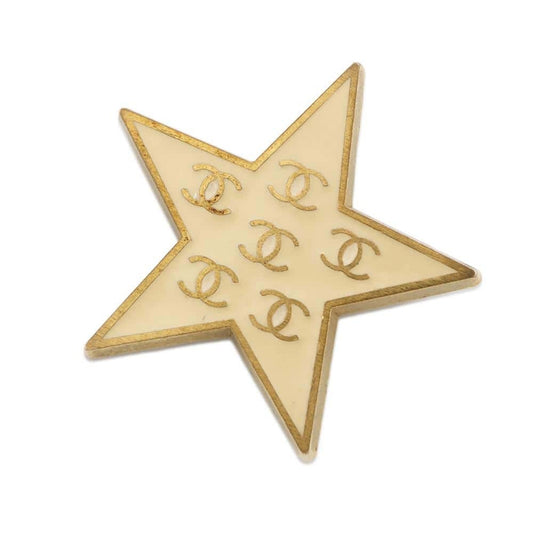 Chanel Brown Metal Coco Mark