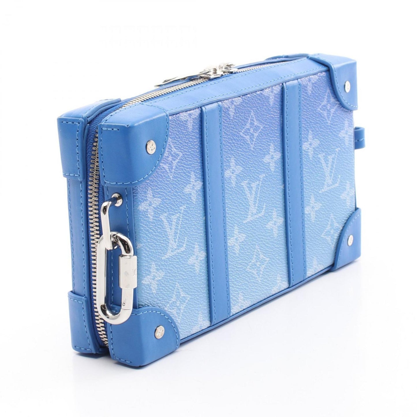 Louis Vuitton Blue Canvas Soft Trunk