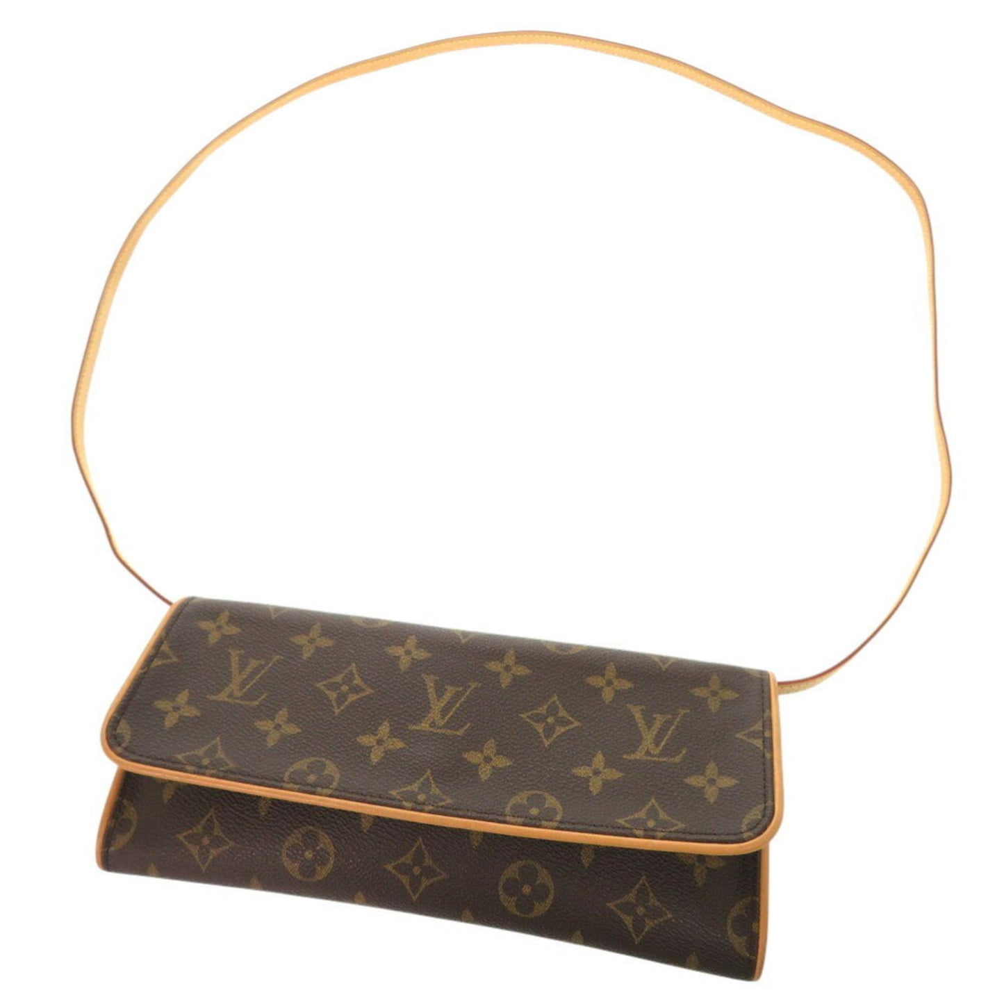 Louis Vuitton Brown Canvas Pochette Twin Gm