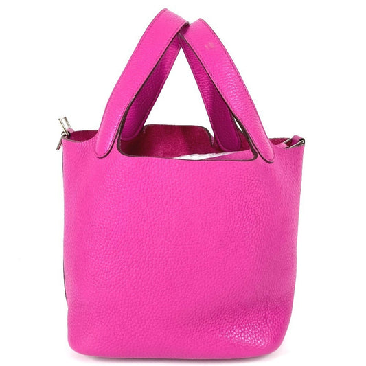 Hermès Pink Leather Picotin Lock