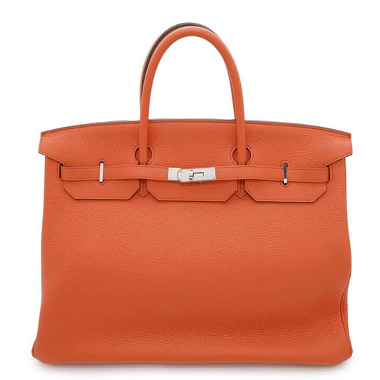 Hermès Orange Leather Birkin 40