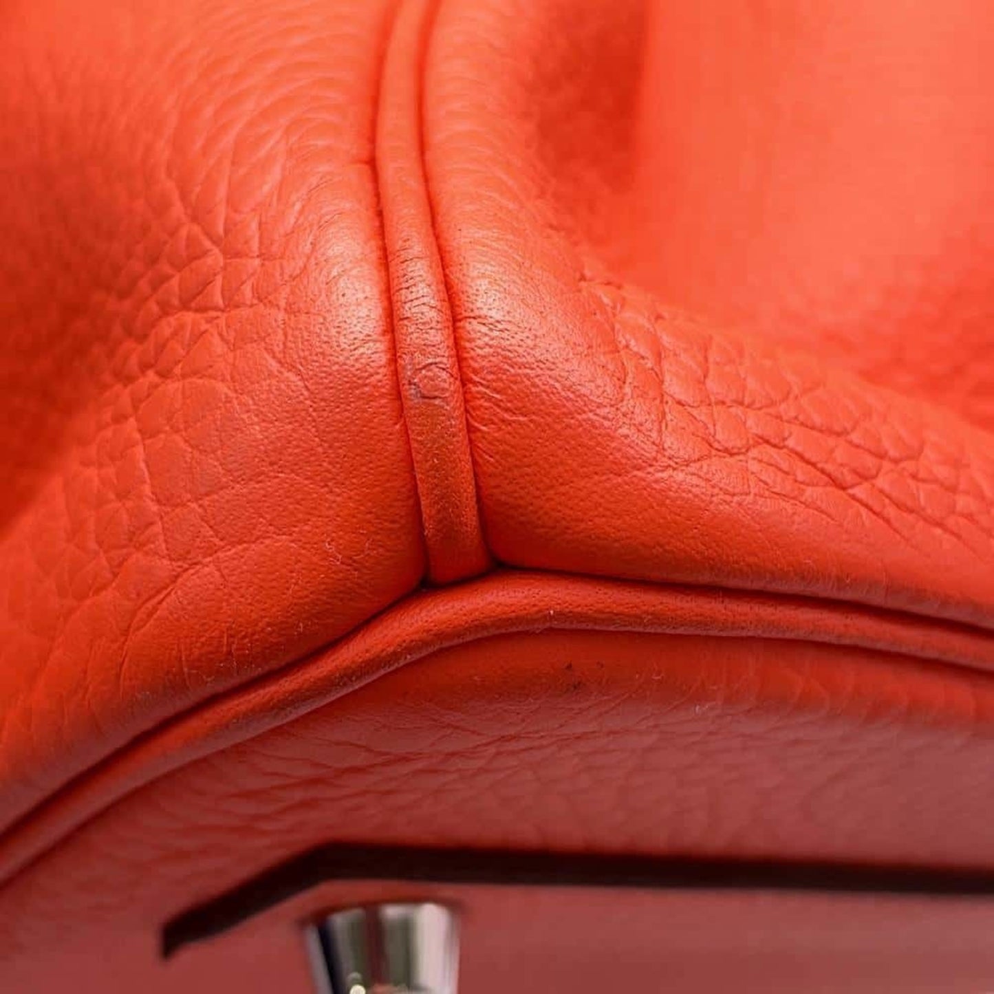 Hermès Orange Leather Birkin 40