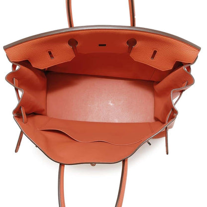 Hermès Orange Leather Birkin 40