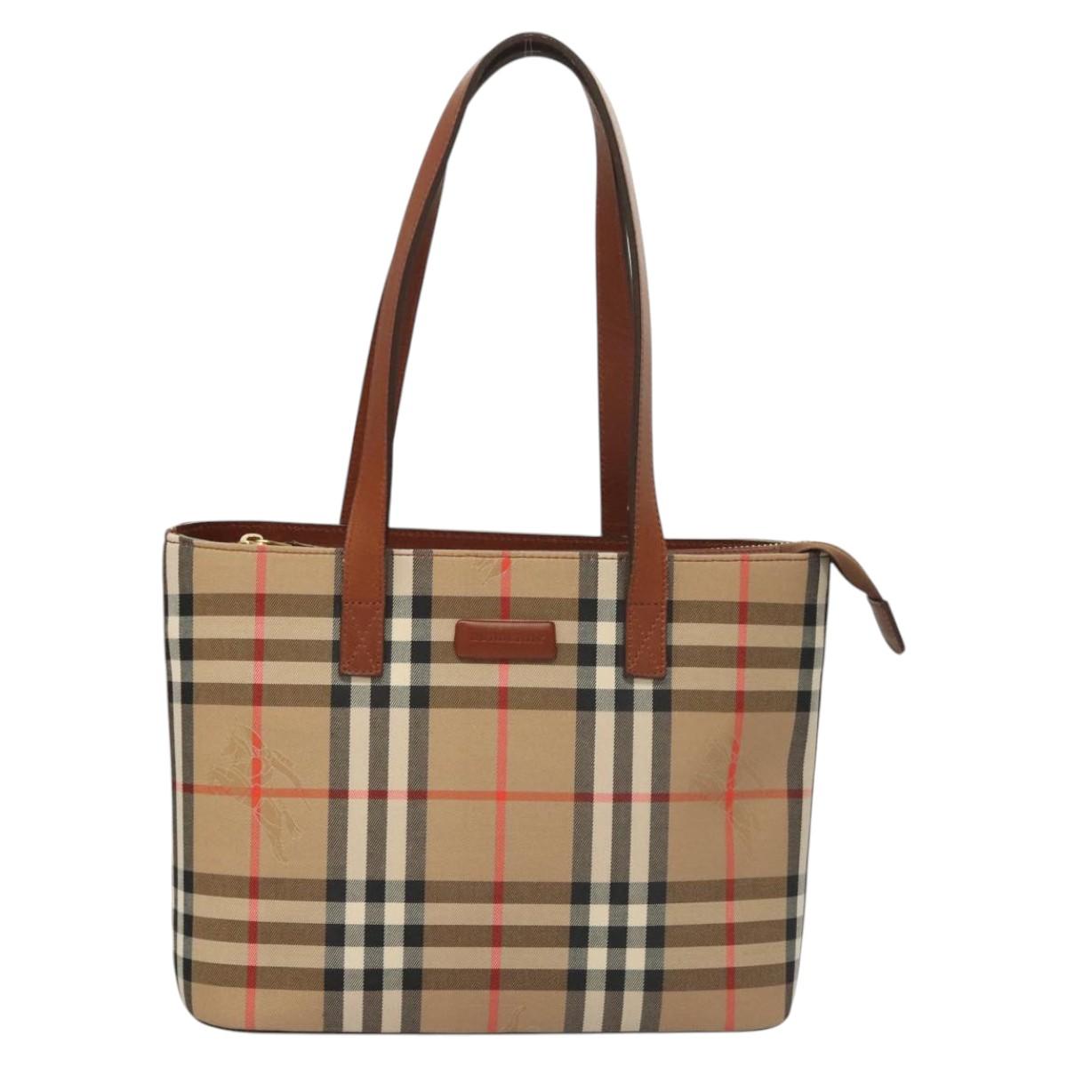 Burberry Brown Canvas Nova Check