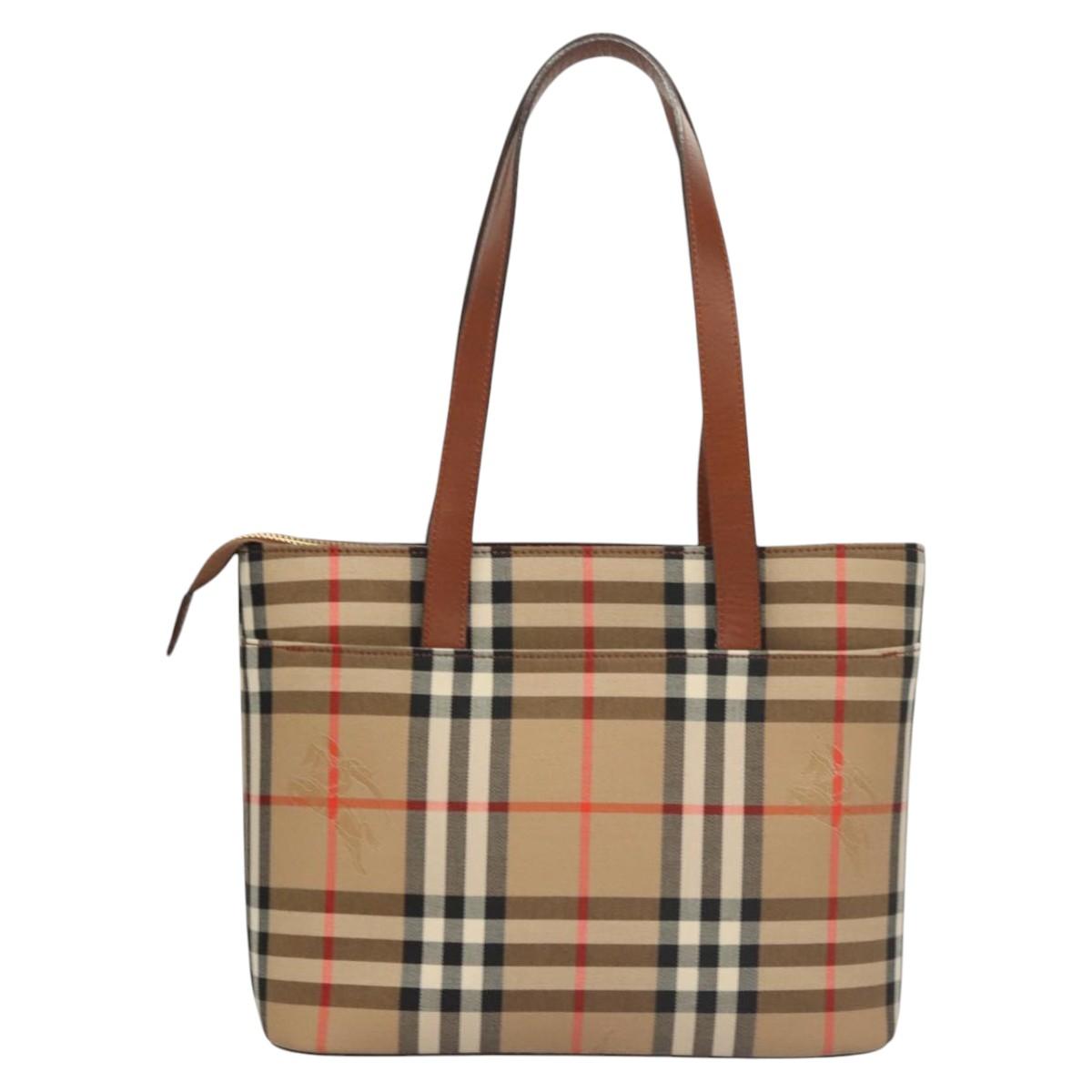 Burberry Brown Canvas Nova Check