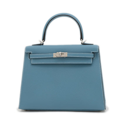 Hermès Blue Leather Kelly 25