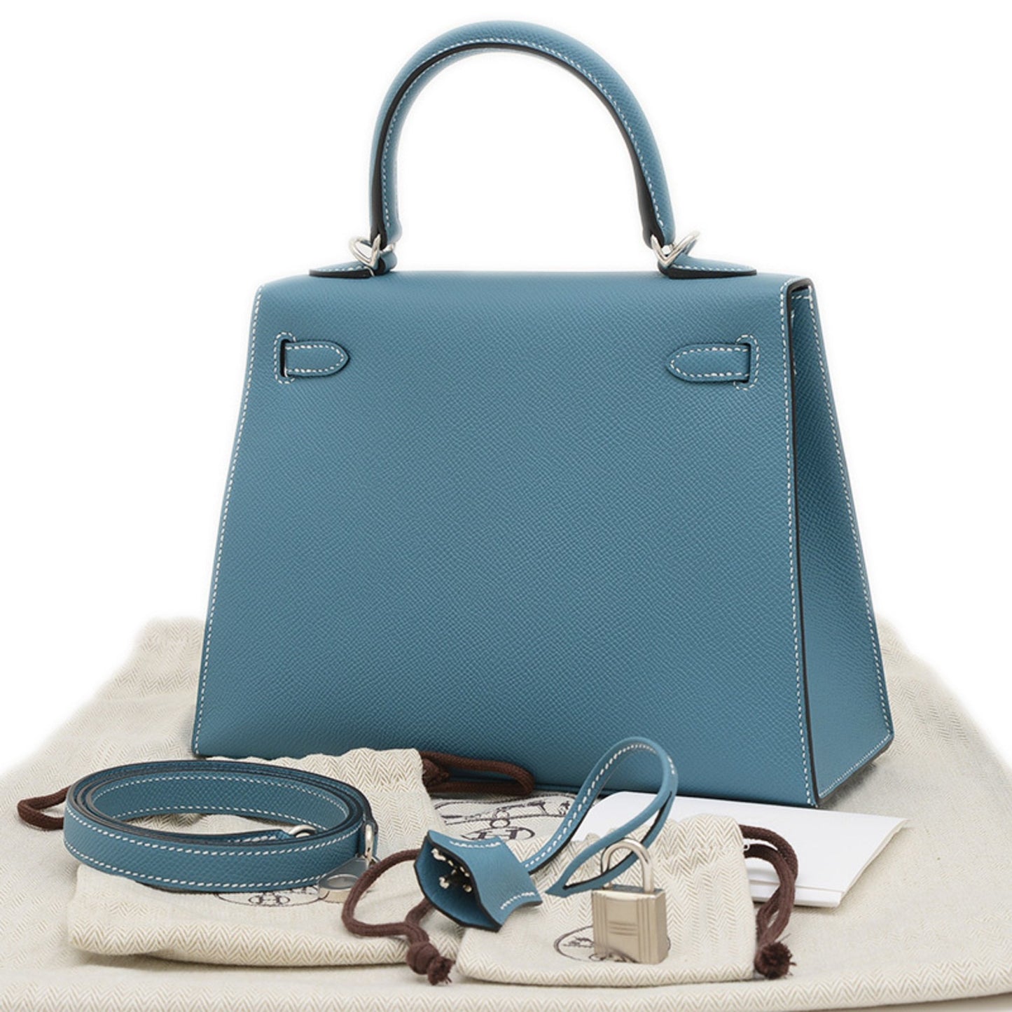 Hermès Blue Leather Kelly 25