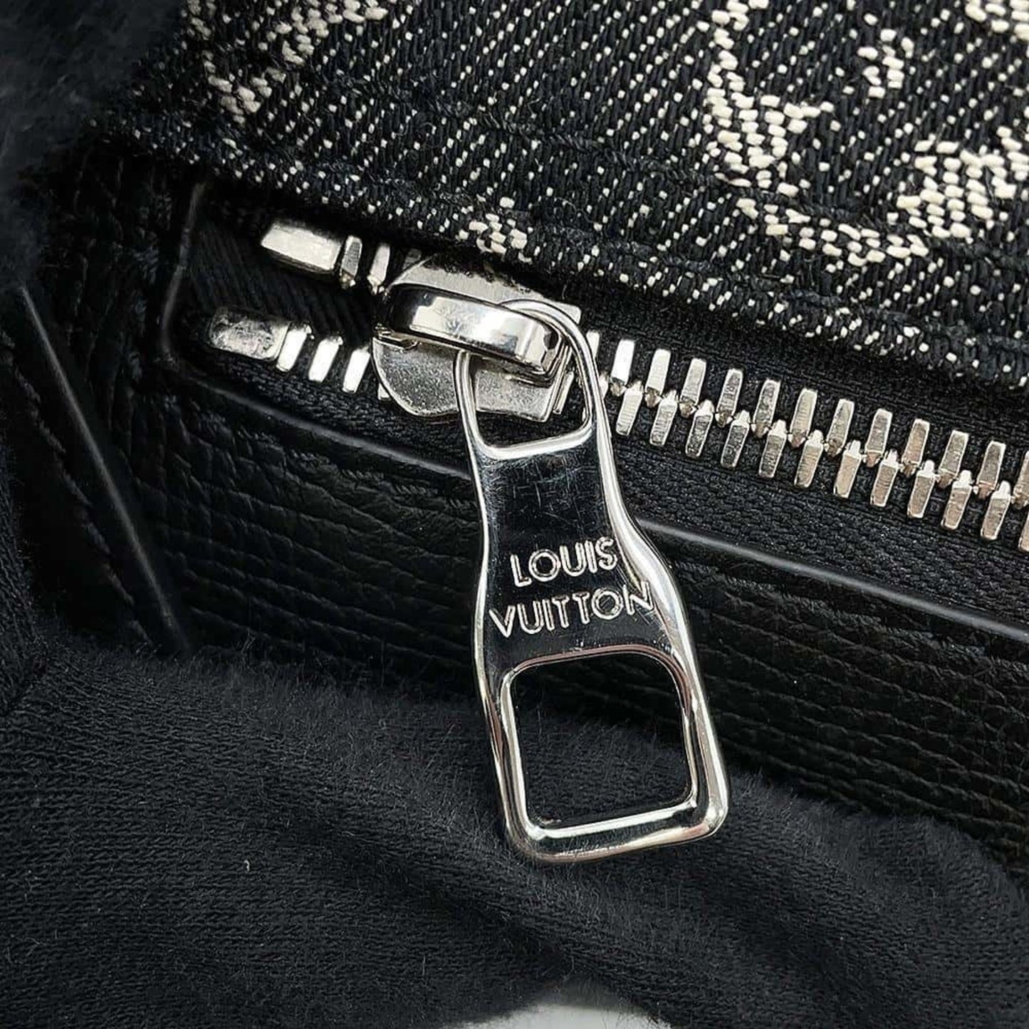 Louis Vuitton Black Leather Nigo