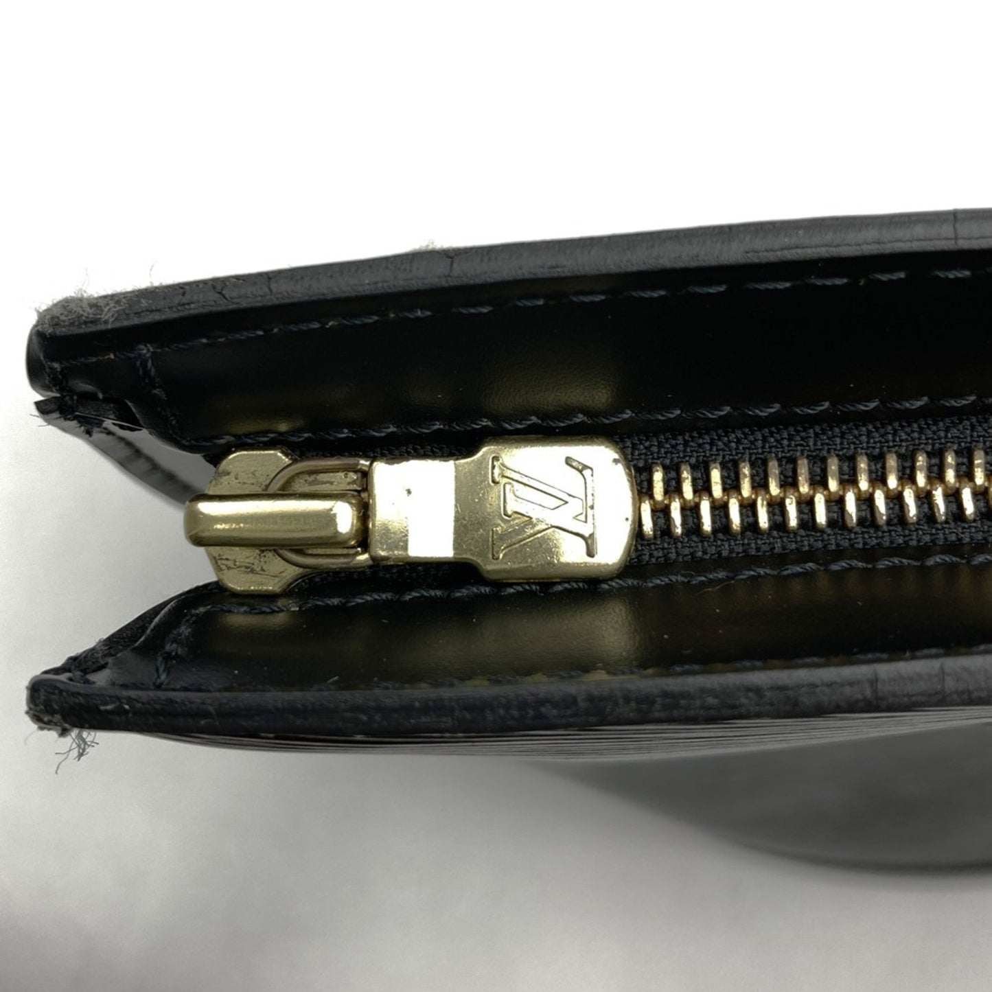 Louis Vuitton Black Leather Saint Jacques