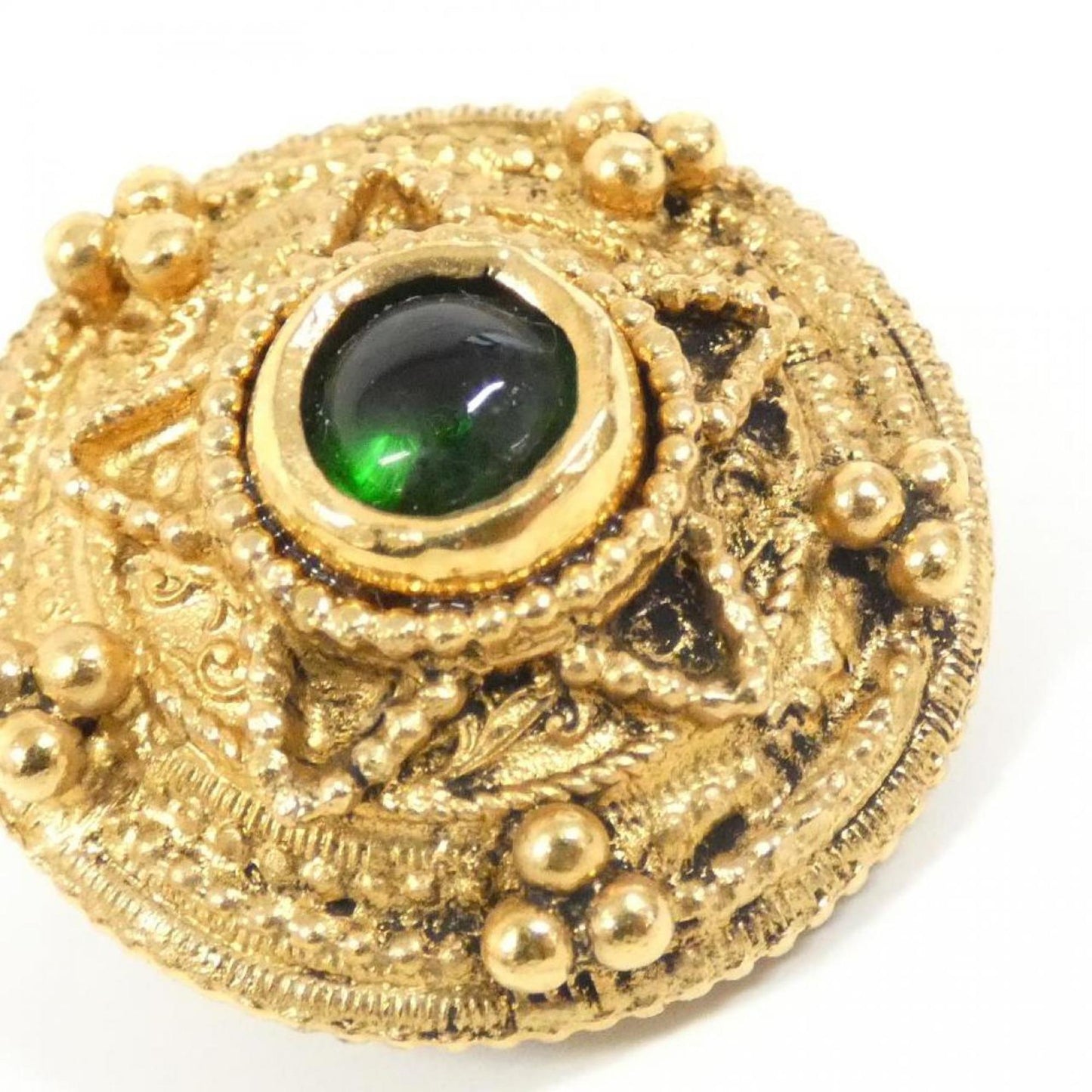 Chanel Gold Gold Plated Earring