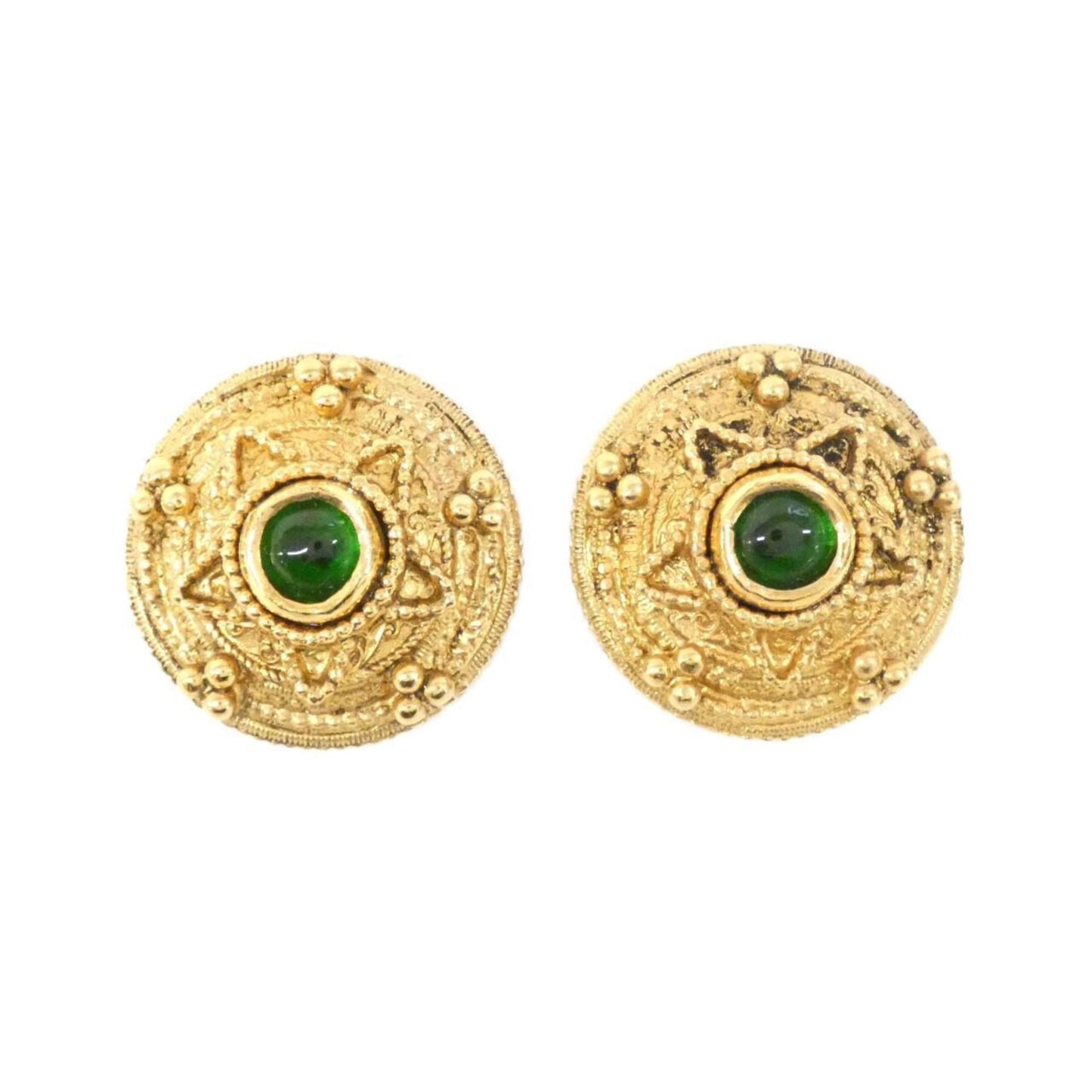 Chanel Gold Gold Plated Earring