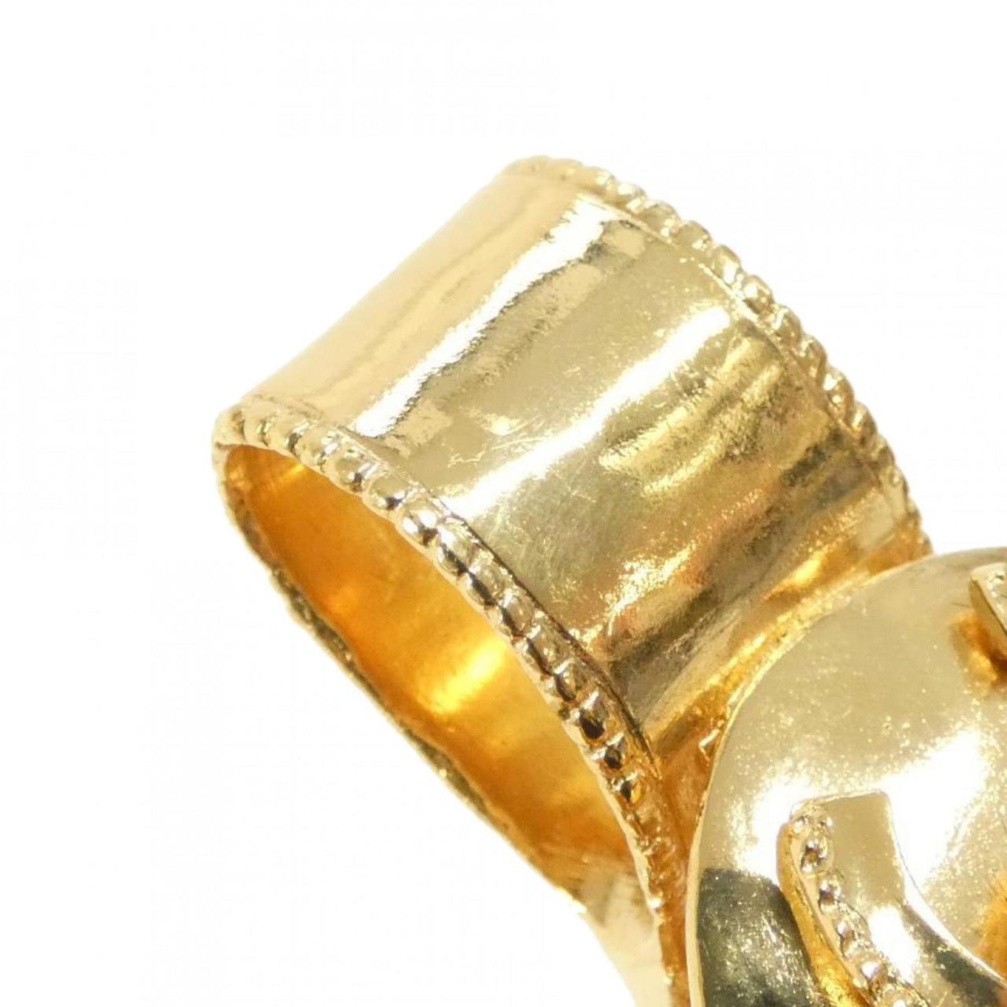 Chanel Gold Gold Plated Cross
