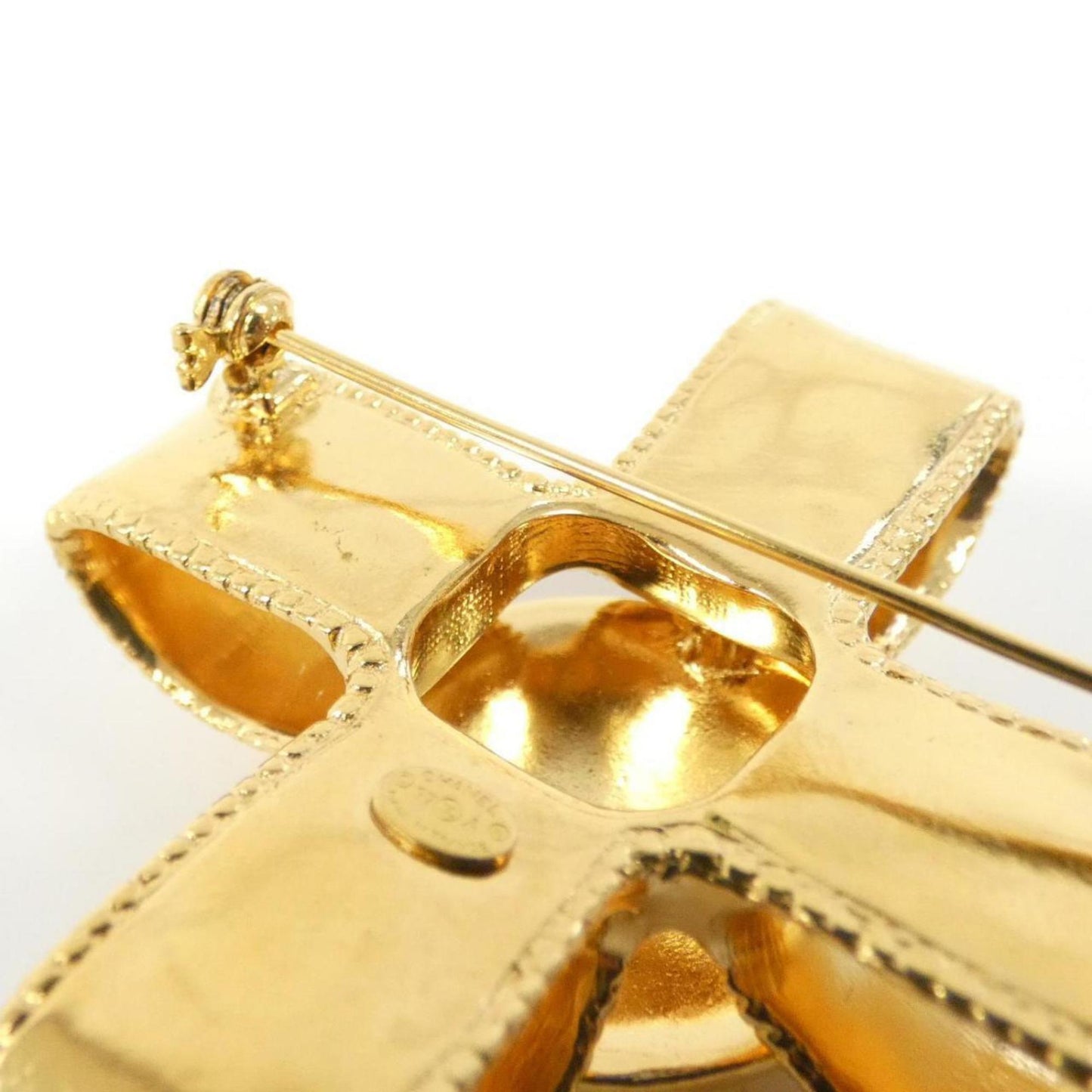 Chanel Gold Gold Plated Cross