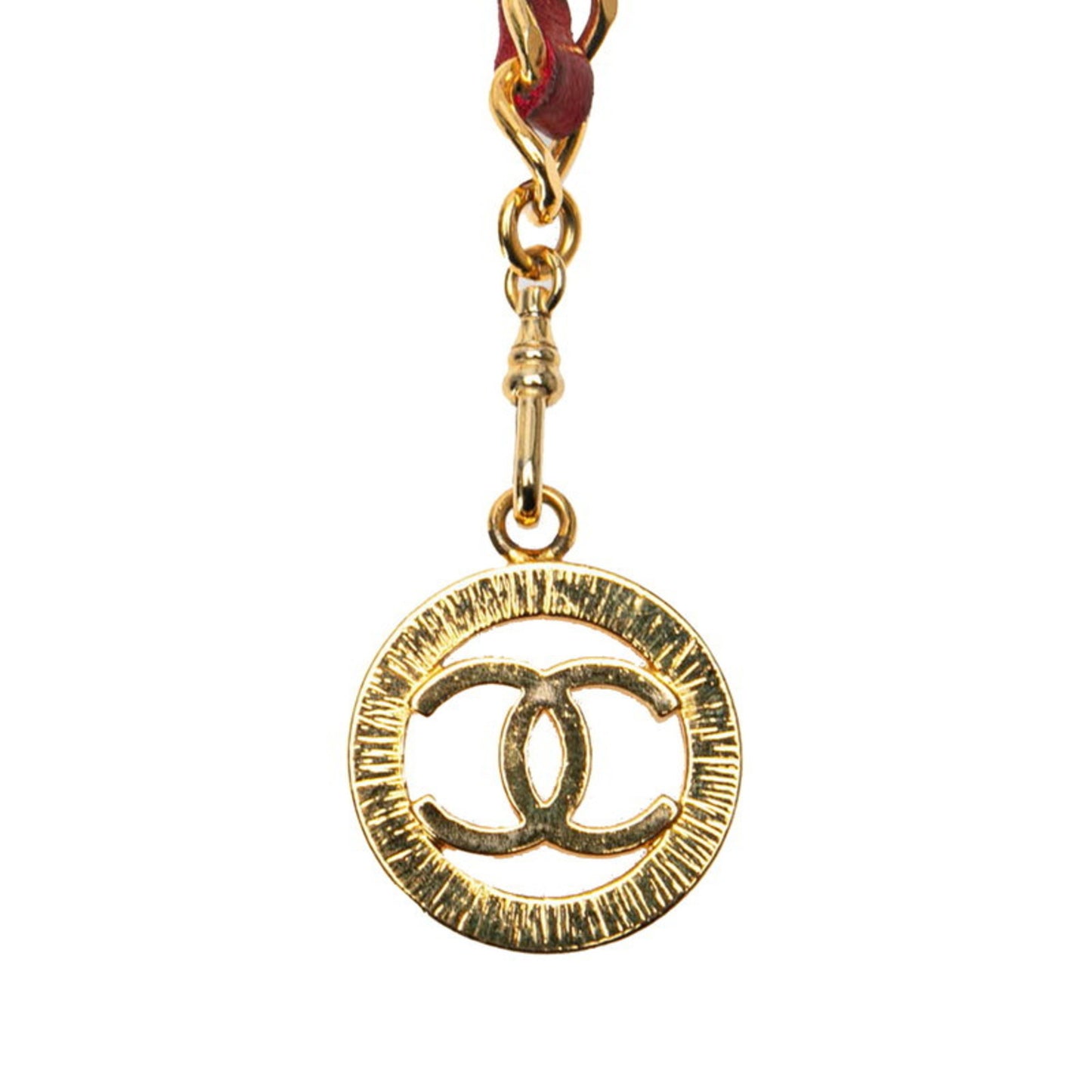 Chanel Red Leather Coco Mark