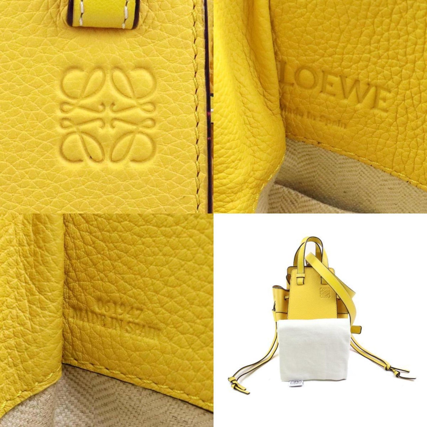 Loewe Yellow Leather Hammock Mini