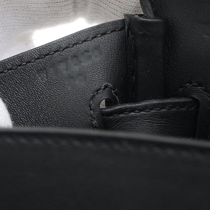 Hermès Black Leather Kelly 25