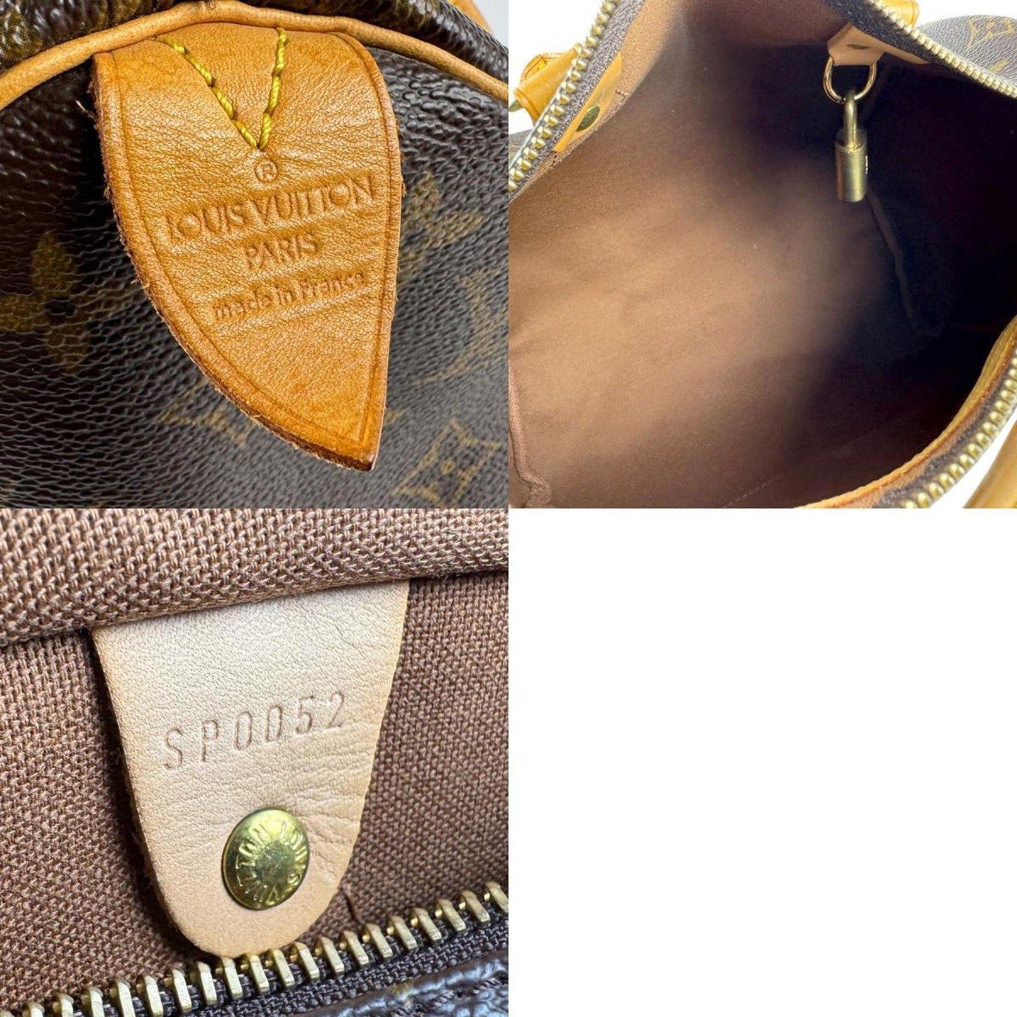Louis Vuitton Brown Canvas Speedy 25