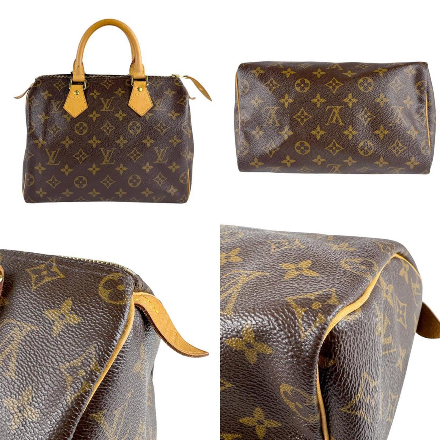 Louis Vuitton Brown Canvas Speedy 25