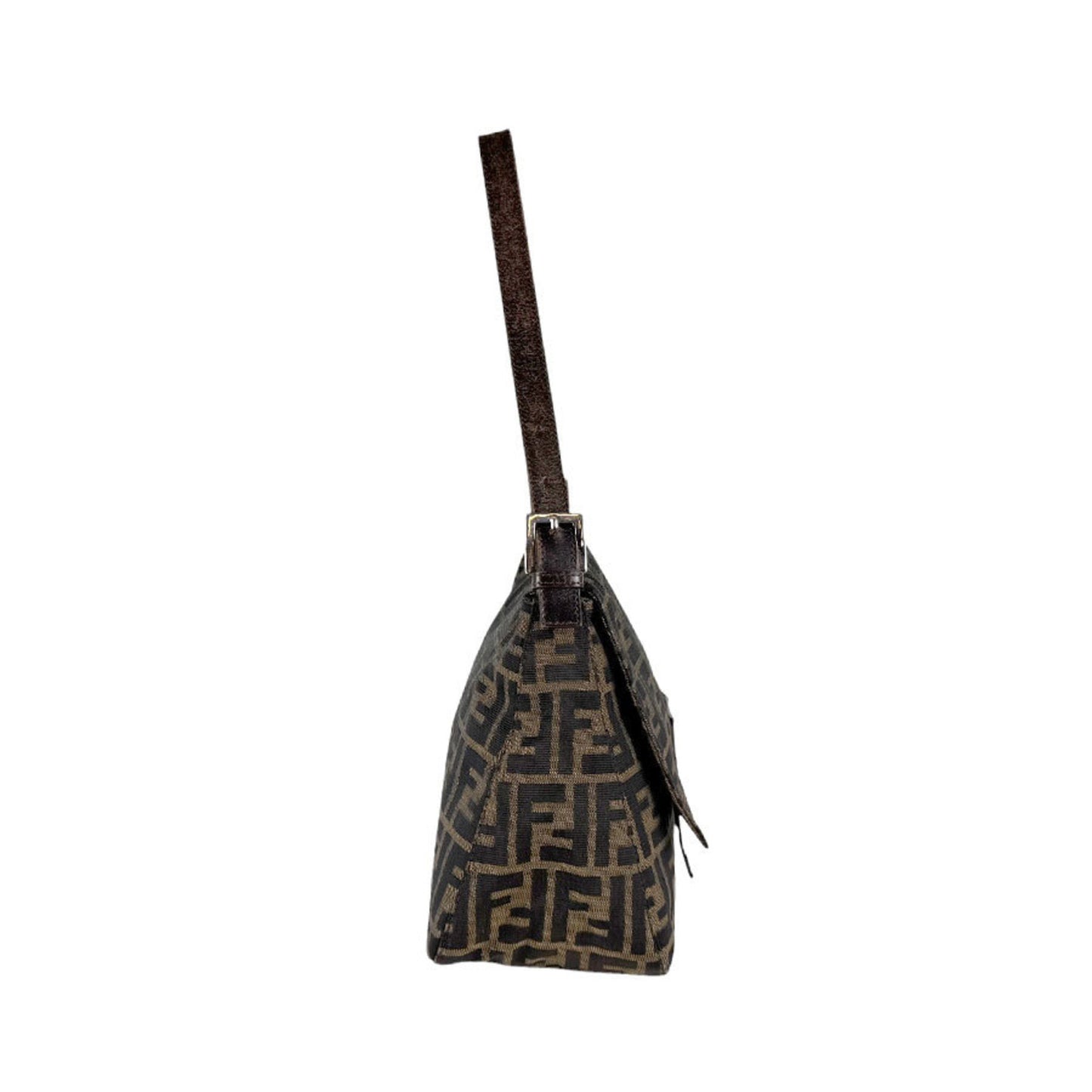 Fendi Brown Canvas Mamma Baguette