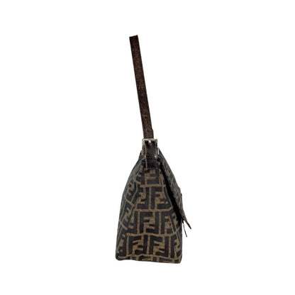Fendi Brown Canvas Mamma Baguette
