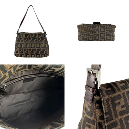 Fendi Brown Canvas Mamma Baguette