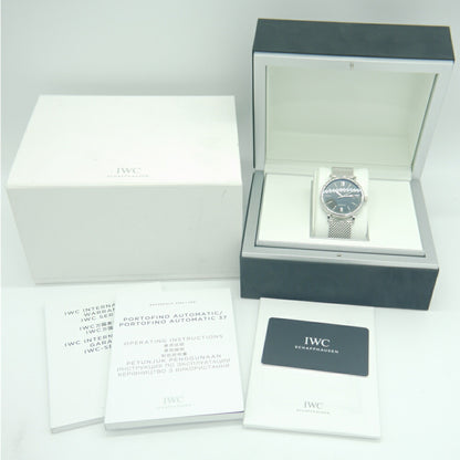 Iwc Schaffhausen Black Steel Watch