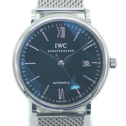 Iwc Schaffhausen Black Steel Watch