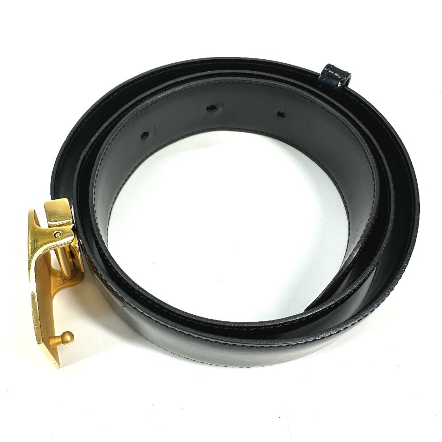 Cartier Black Leather Belt