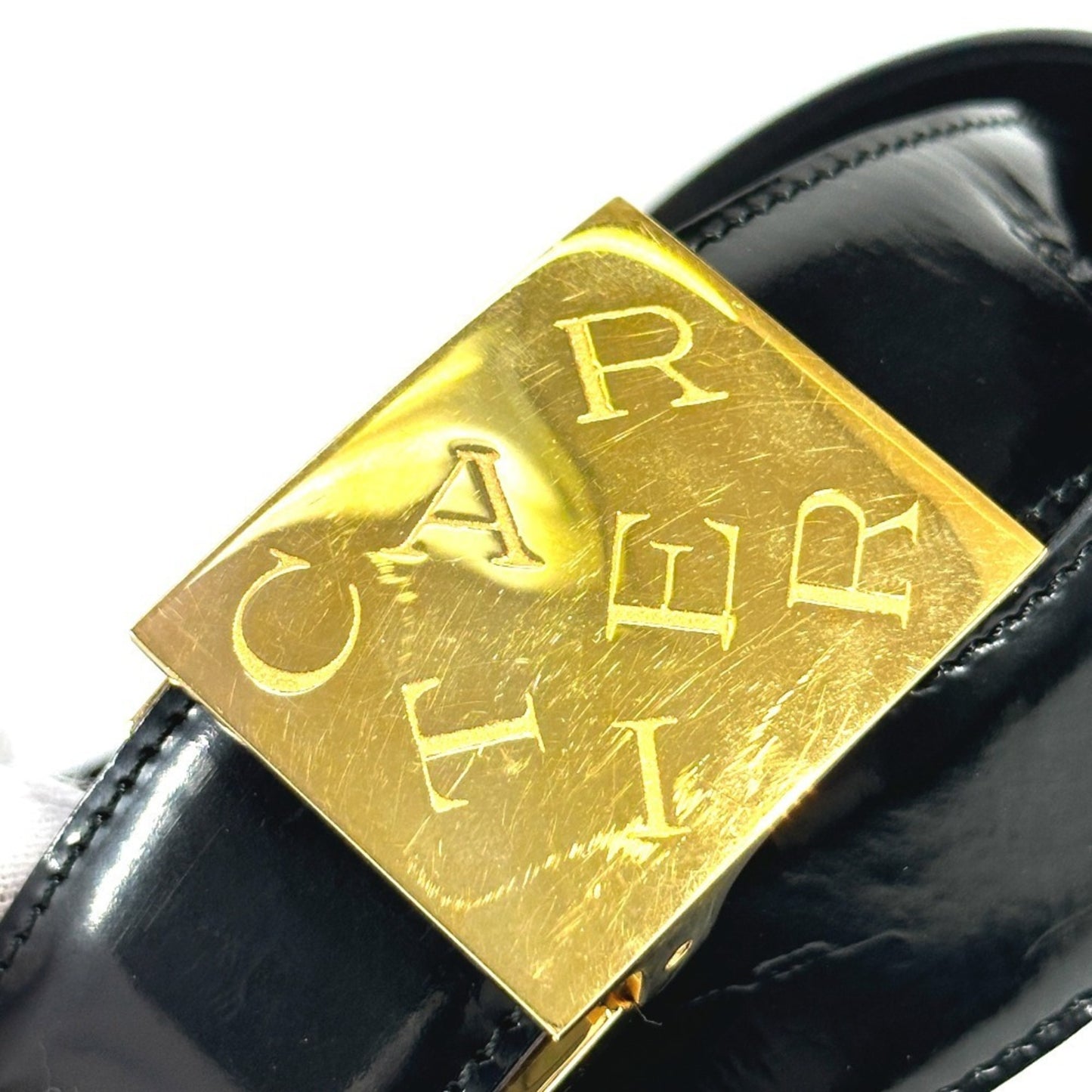Cartier Black Leather Belt