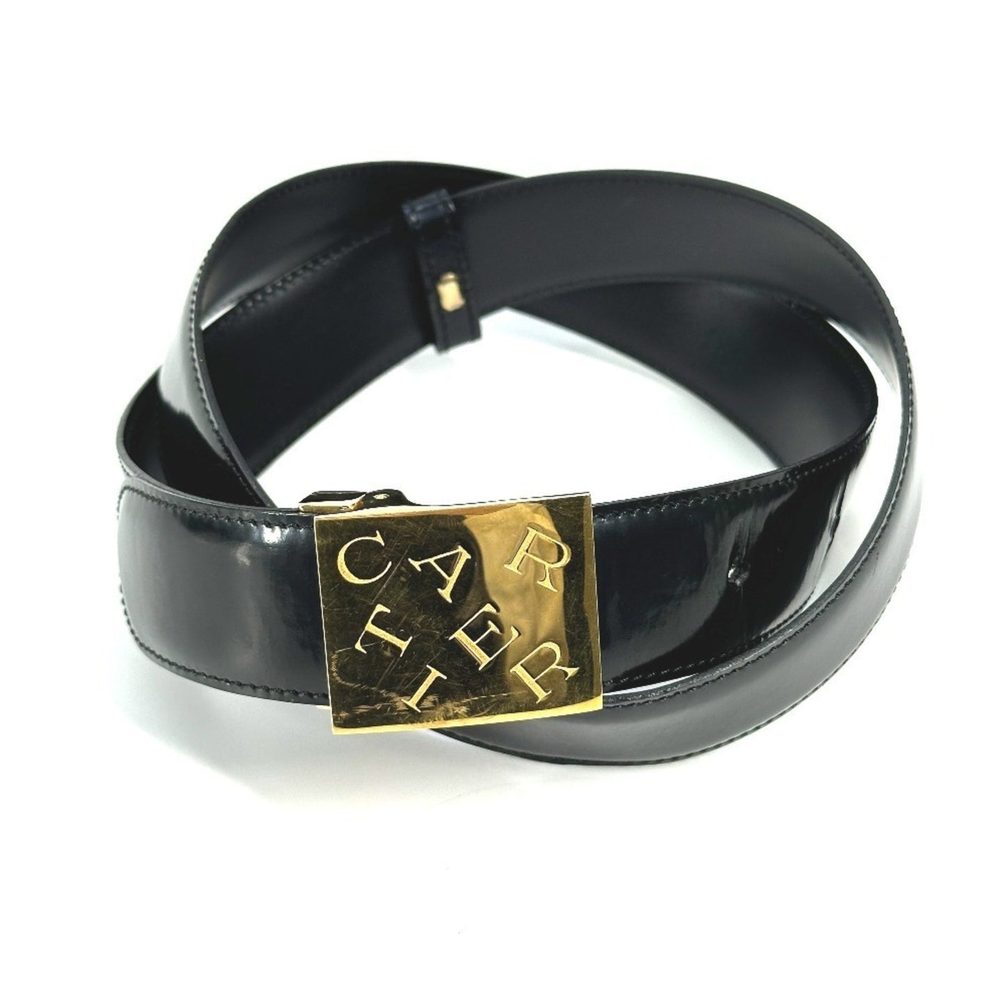 Cartier Black Leather Belt
